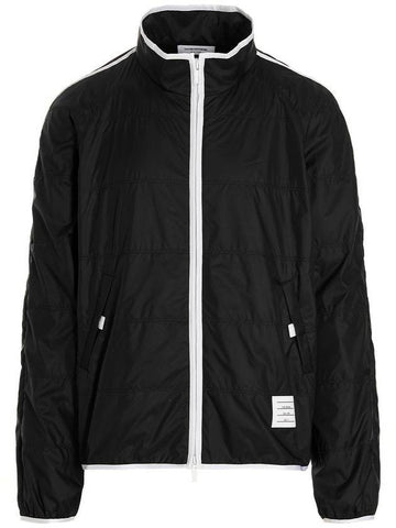 Quilted Ripstop Jersey Lining Track Jacket - THOM BROWNE - BALAAN 1