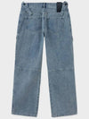 Utility Cargo Denim Wide Pants Blue - NOIRER - BALAAN 5