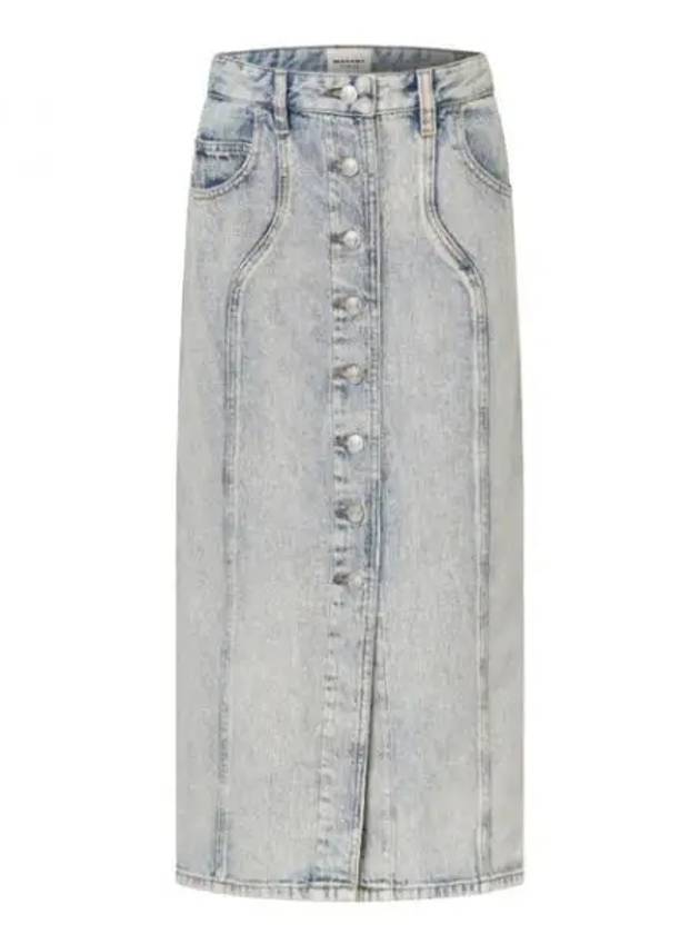 24 VESNA JU0073FB B1H02E 30LU long denim skirt - ISABEL MARANT - BALAAN 1