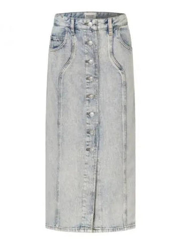 24 VESNA JU0073FB B1H02E 30LU long denim skirt - ISABEL MARANT - BALAAN 1