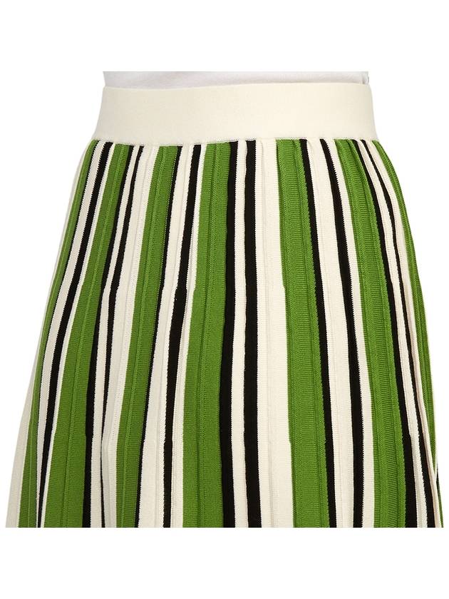 Editta Long Pleated Skirt Green - MAX MARA - BALAAN 11