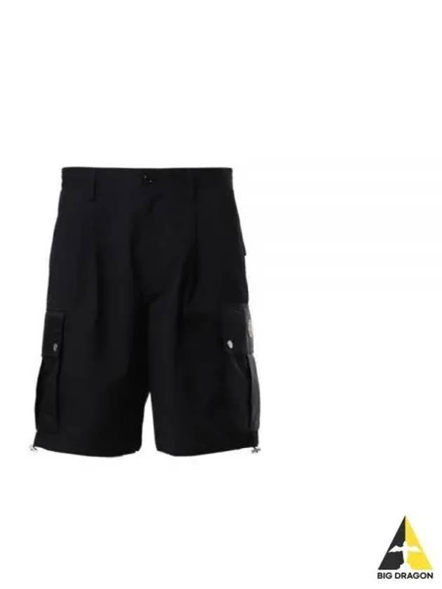 2B00012 549P5 999 Cotton Nylon Cargo Shorts - MONCLER - BALAAN 1