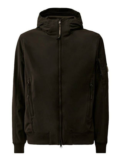 Shell-R Zip Up Hoodie Black - CP COMPANY - BALAAN 2