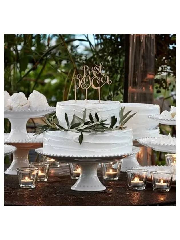 COSTA NOVA White Pearl 33cm Cake Stand - COSTARELLOS - BALAAN 1