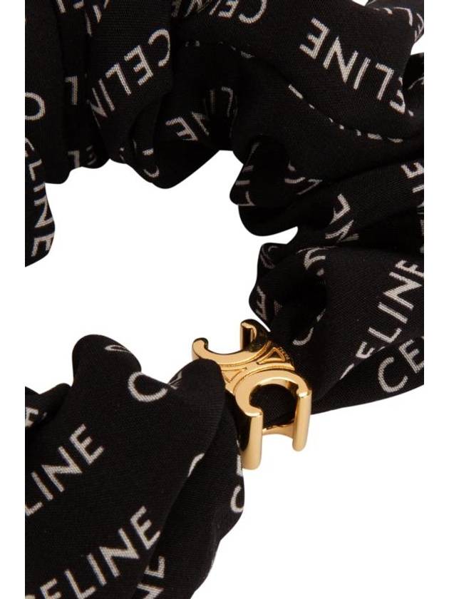 Rayure Bracelet Slik Scrunchy Gold Black - CELINE - BALAAN 3