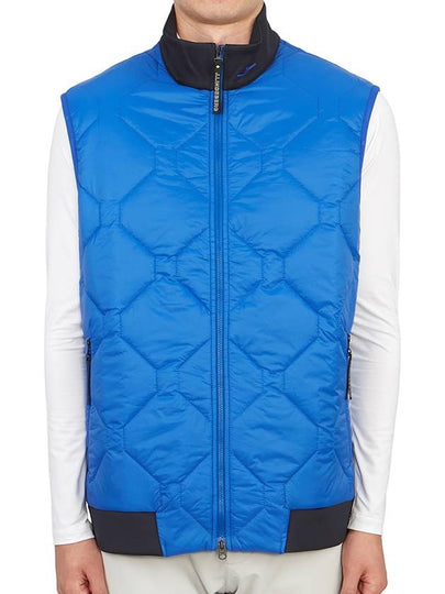 Golf Quilt Hybrid Dermal Wind Vest Blue - J.LINDEBERG - BALAAN 2