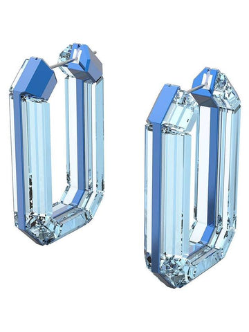 Lucent Hoop Earrings Blue - SWAROVSKI - BALAAN 1