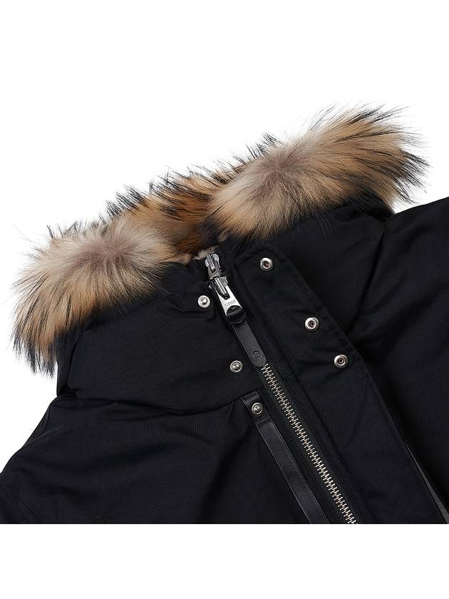 Dixon Nordic Tech Down Natural Fur Bomber Jacket Black - MACKAGE - BALAAN 8