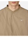 Woven Short Sleeve Windbreaker Top DX3342 247 Beige MENS L Euro Fit - NIKE - BALAAN 5