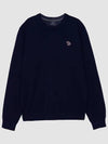 zebra patch crew neck knit top navy - PAUL SMITH - BALAAN 3