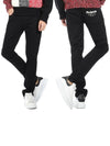 Men's Graffiti Logo Denim Jeans Black - ALEXANDER MCQUEEN - BALAAN.