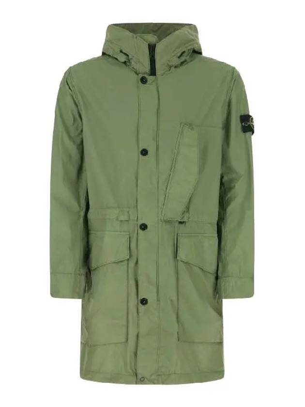 Naslan Light Watro Garment Dyed Parka Green - STONE ISLAND - BALAAN 5