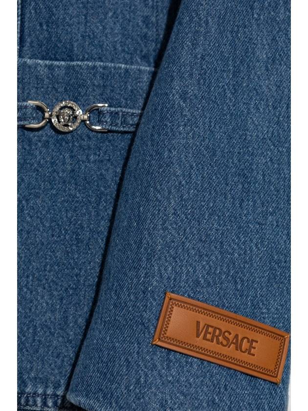 Versace Denim Blazer, Women's, Blue - VERSACE - BALAAN 5