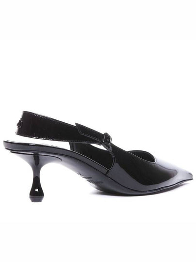 Jimmy Choo Black Leather Amel Slingback Pumps - JIMMY CHOO - BALAAN 2