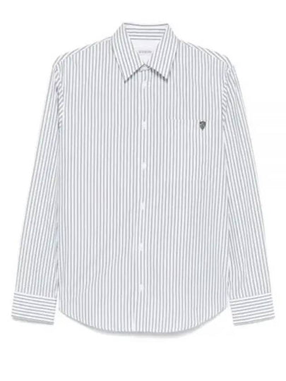 Striped Long Sleeve Shirt Chalk Conifer - BURBERRY - BALAAN 2