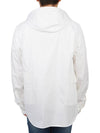 Gabardine PD Metropolis Logo Badge Button Hoodie White - CP COMPANY - BALAAN 6