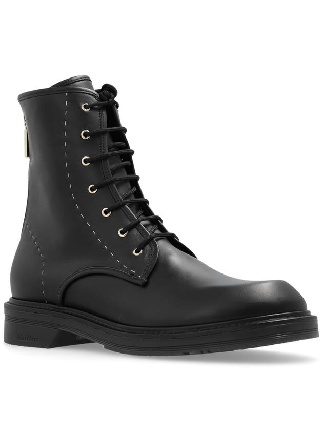 Max Mara Combat Boots, Women's, Black - MAX MARA - BALAAN 4