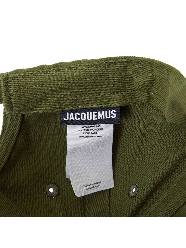 La Casquette Signature Baseball Cap Khaki - JACQUEMUS - BALAAN 9