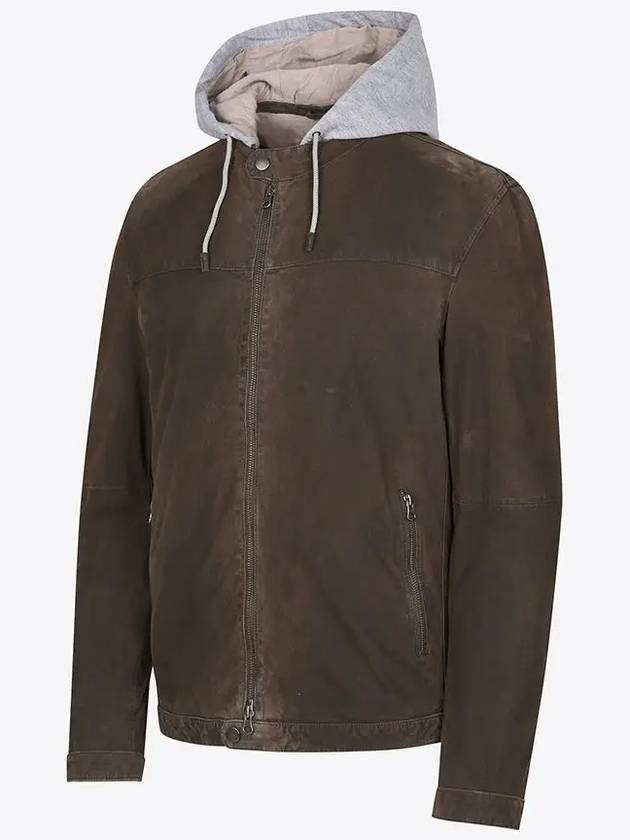 Italian goat leather hooded jacket ALJP126 - IKALOOOK - BALAAN 4