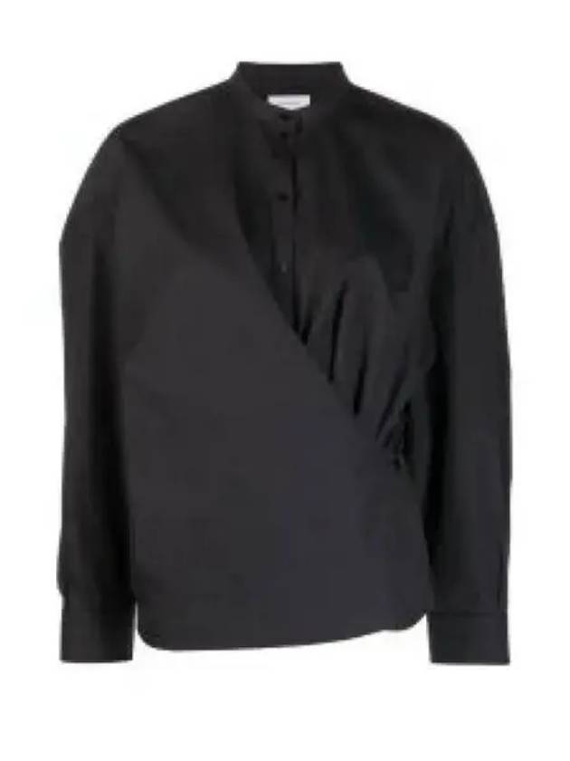 Officer Collar Twisted Shirt Squid Ink - LEMAIRE - BALAAN 1