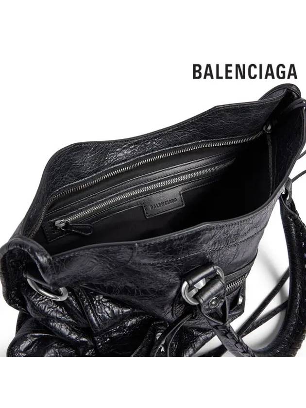 Le City Medium Leather Tote Bag Black - BALENCIAGA - BALAAN 6