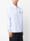 Boke Flower Crest Long Sleeve Shirt Sky Blue - KENZO - BALAAN 4