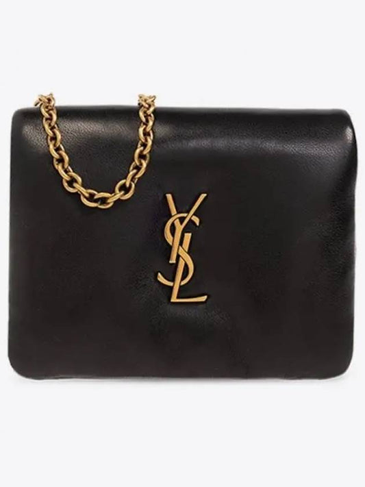 Calypso Chain Card Wallet Black - SAINT LAURENT - BALAAN 2