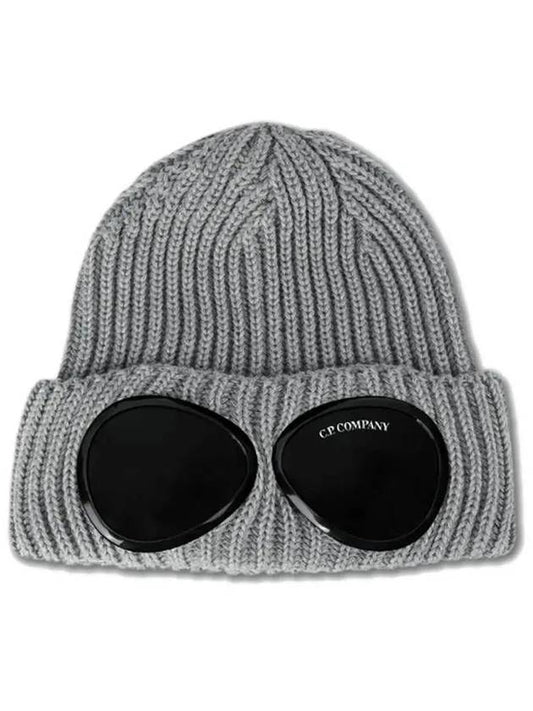 Signature Goggles Wool Beanie Grey - CP COMPANY - BALAAN 2