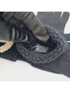 CC Logo Cashmere Knit Gloves Unisex Black - CHANEL - BALAAN 2