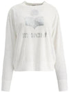 Klowia Logo Print Linen Sweatshirt White - ISABEL MARANT - BALAAN 2