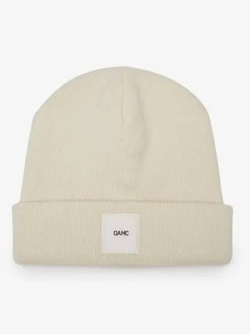 Whistler Logo Patch Beanie Natural White 23A28OAK13FLTOA007108 - OAMC - BALAAN 1