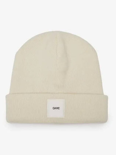 Whistler Logo Patch Beanie Natural White 23A28OAK13FLTOA007108 - OAMC - BALAAN 1