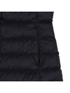 Women s knit collar long length down vest 1014LXWN BLACK - BLACK&WHITE - BALAAN 4