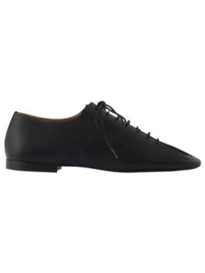 Square Toe Lambskin Lace Up Derby Black - LEMAIRE - BALAAN 2