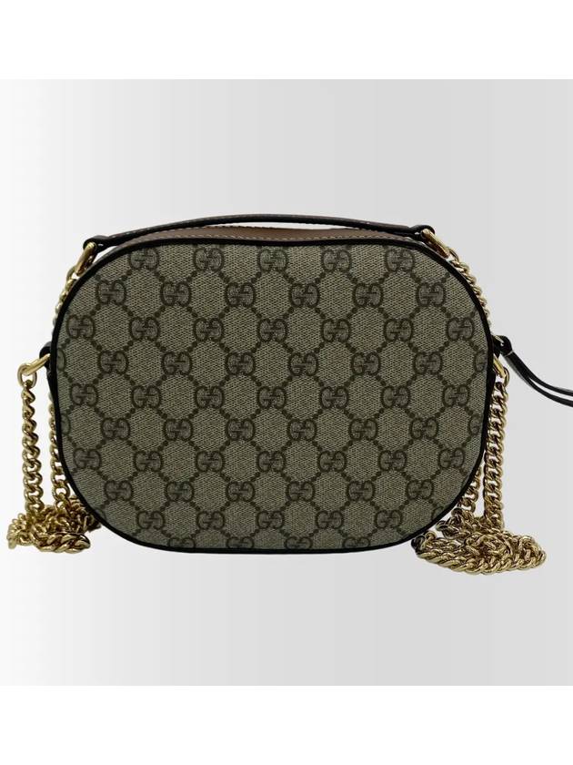 GG Supreme Chain Mini Cross Bag 779784 Brown - GUCCI - BALAAN 2