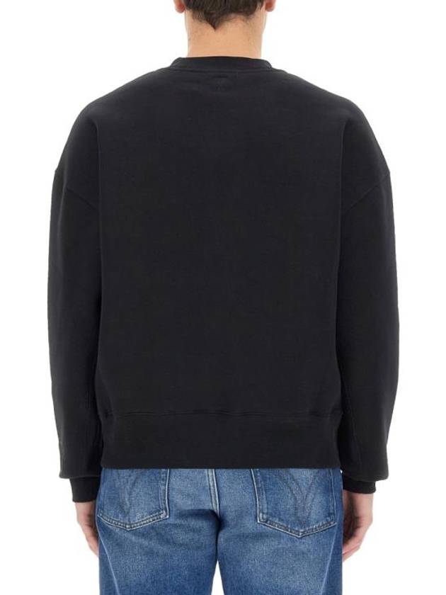 Alexandre Mattiussi Embroidered Logo Sweatshirt Black - AMI - BALAAN 4