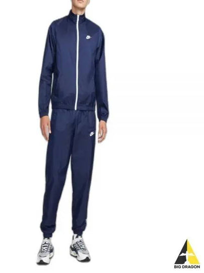 Club Lined Woven Tracksuit Navy - NIKE - BALAAN 2