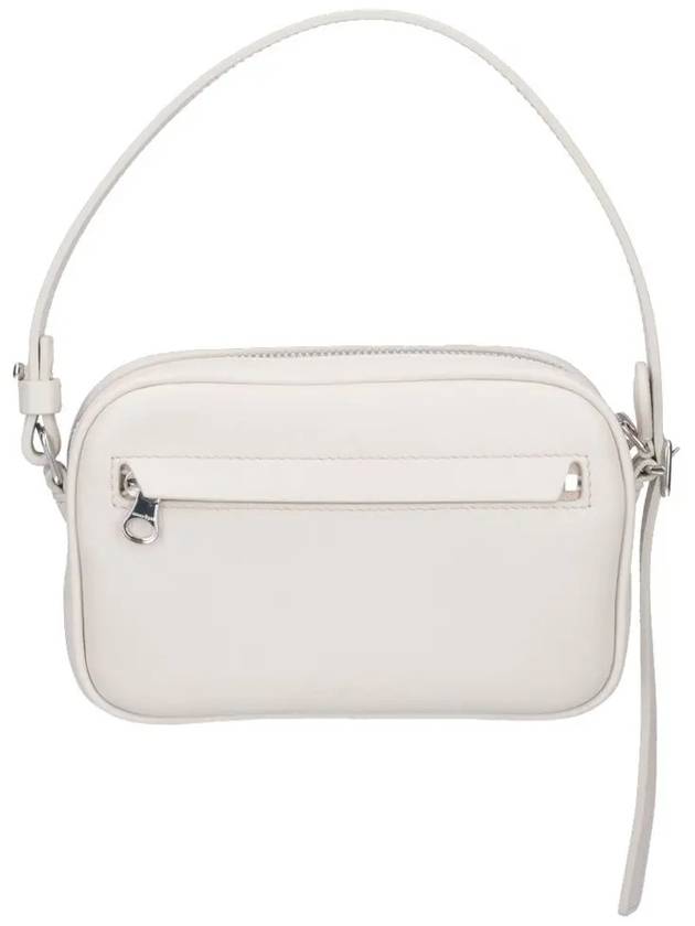 Camera Slim Leather Shoulder Bag Mastic Grey - COURREGES - BALAAN 4