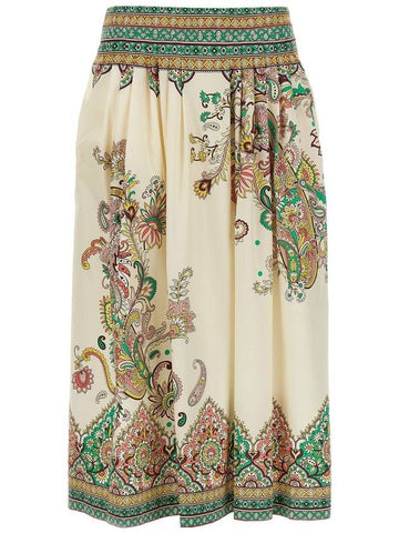 Etro Paisley Flower Skirt - ETRO - BALAAN 1