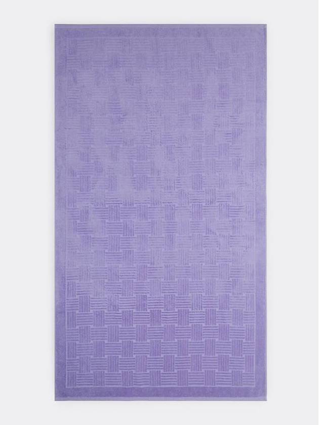 Intrecchio pattern terry cotton beach towel - BOTTEGA VENETA - BALAAN 1