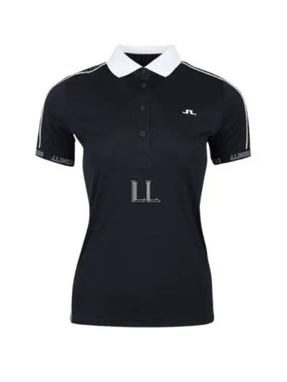 Women's Damai DAMAI Polo Short Sleeve T-Shirt Navy - J.LINDEBERG - BALAAN 2