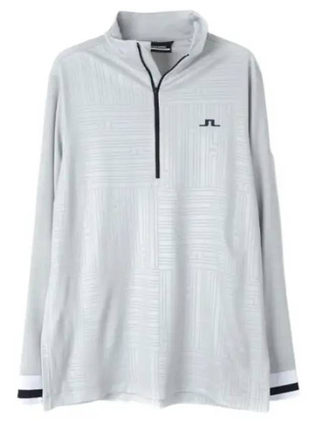 Men s Danny Debossed Mid Layer Long Sleeve T Shirt Golf Tee - J.LINDEBERG - BALAAN 1