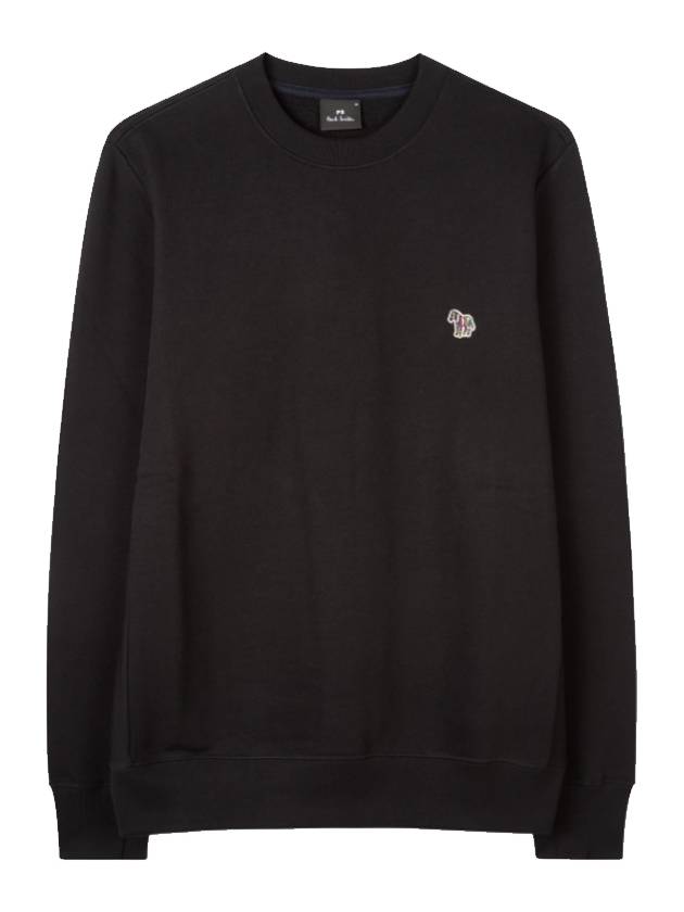 Zebra Patch Cotton Long Sleeve T-Shirt Black - PAUL SMITH - BALAAN 2