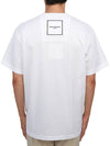 Cotton Square Label Short Sleeve T-Shirt White - WOOYOUNGMI - BALAAN 5