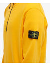 Wappen Patch Half Zip Up Sweatshirt Yellow - STONE ISLAND - BALAAN 4