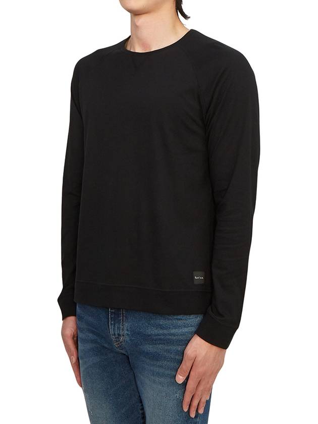 Men's Cotton Long Sleeve T-Shirt Black - PAUL SMITH - BALAAN 3