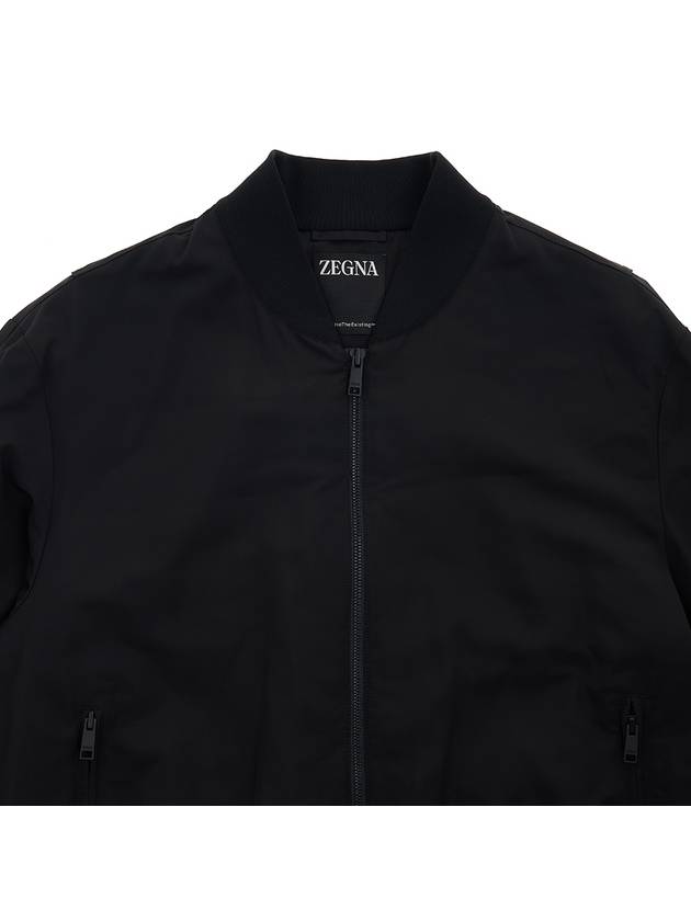 Men's Youth The Exotic Bomber Jacket Black - ERMENEGILDO ZEGNA - BALAAN 4