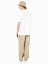 Jeans Canvas Cotton Cargo Straight Pants Beige - CALVIN KLEIN - BALAAN 1