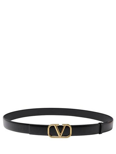 Signature Calfskin Belt Black - VALENTINO - BALAAN 1