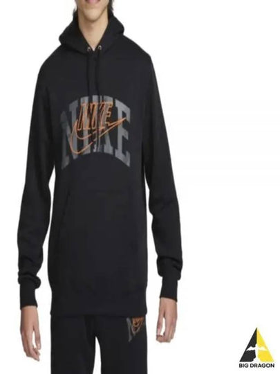 Men's Club Fleece Pullover Hoodie Black - NIKE - BALAAN 2